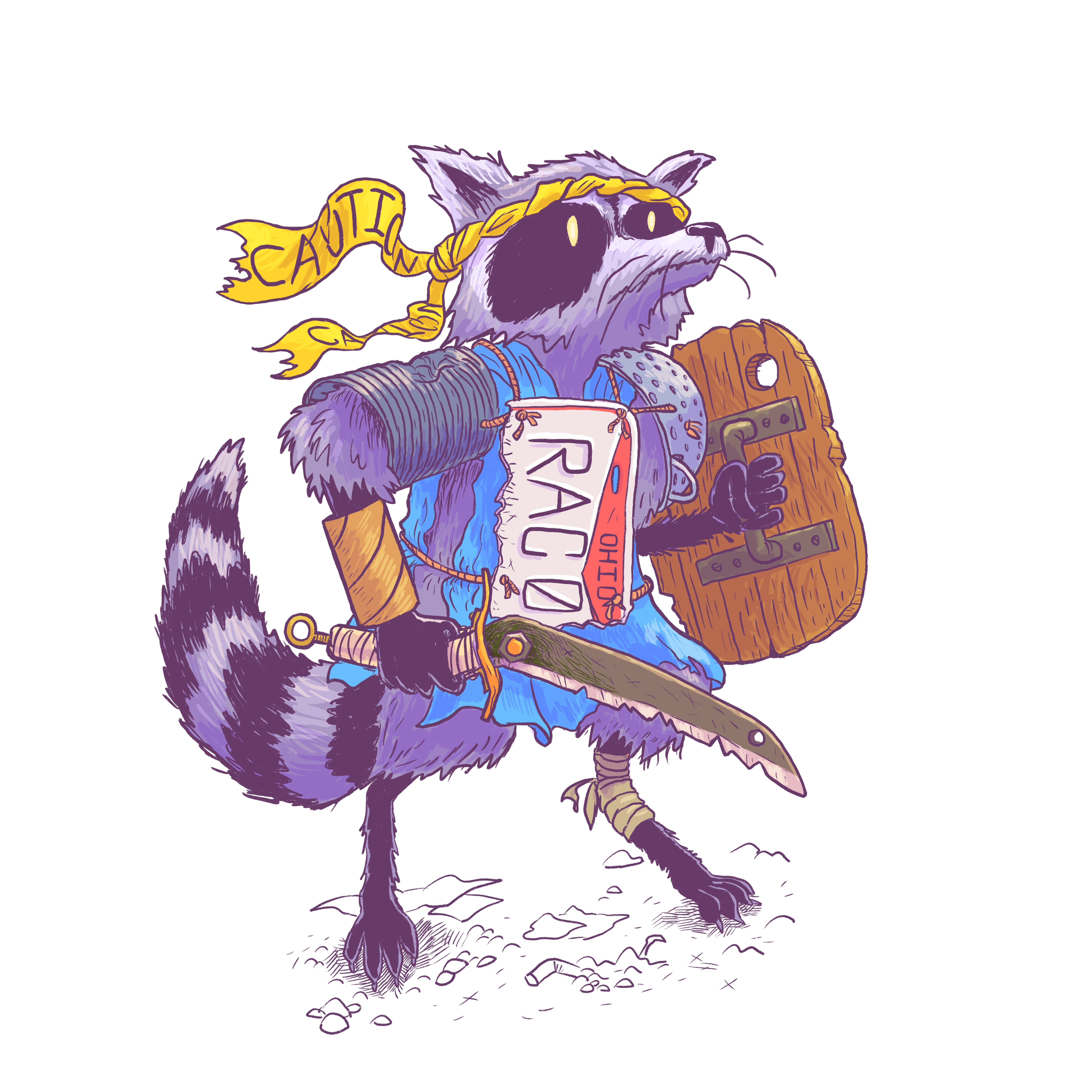 Rubbish Ruffian (Fighter) Sticker