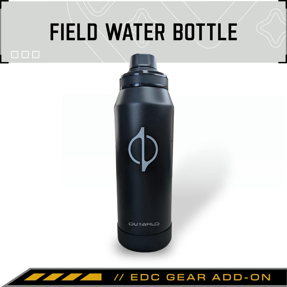 Field Water Bottle \ 750ml \ Matte Black Steel