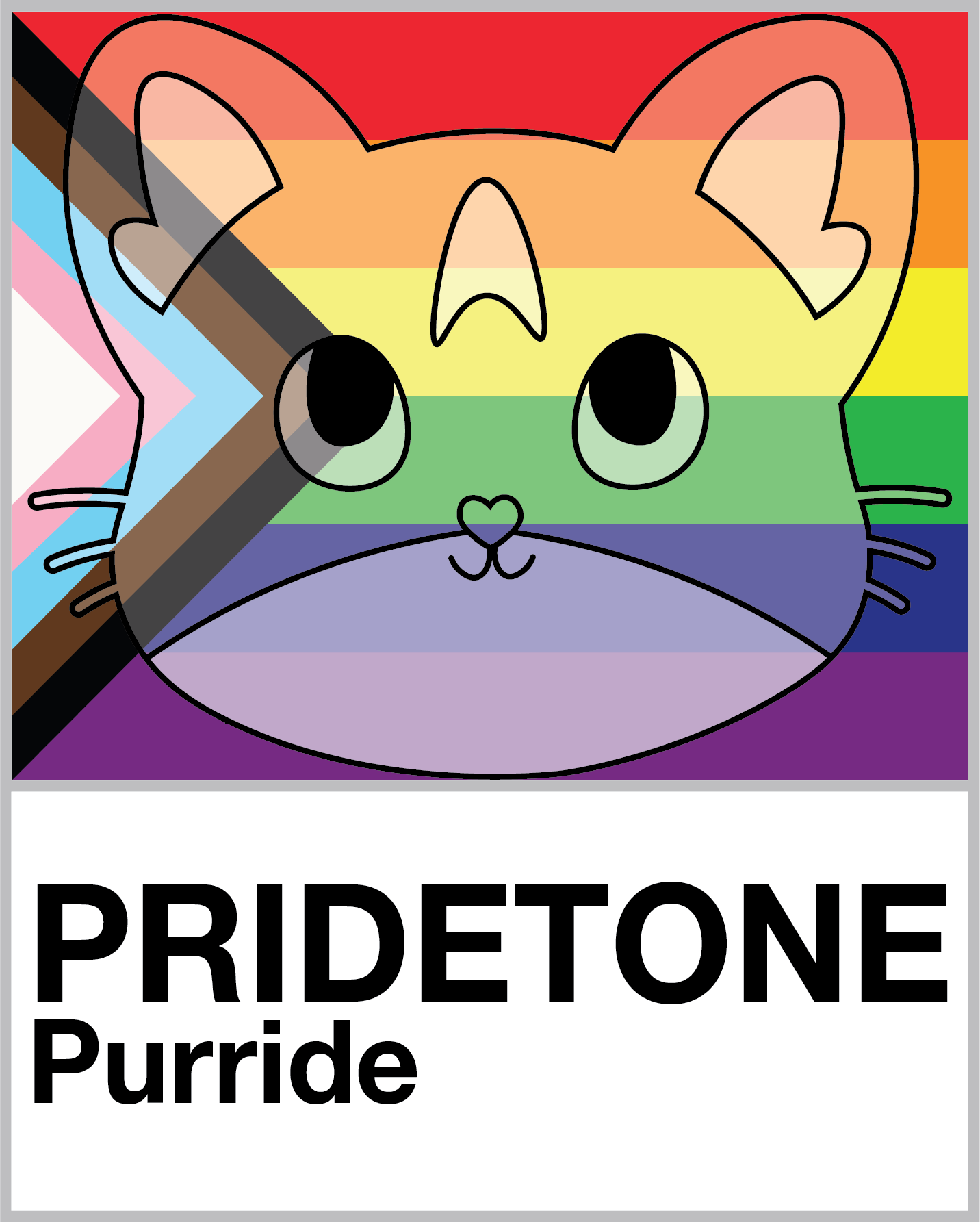 Rainbow Stella Sticker