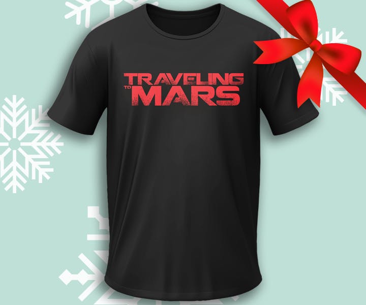 Traveling To Mars Graphic Tee Large