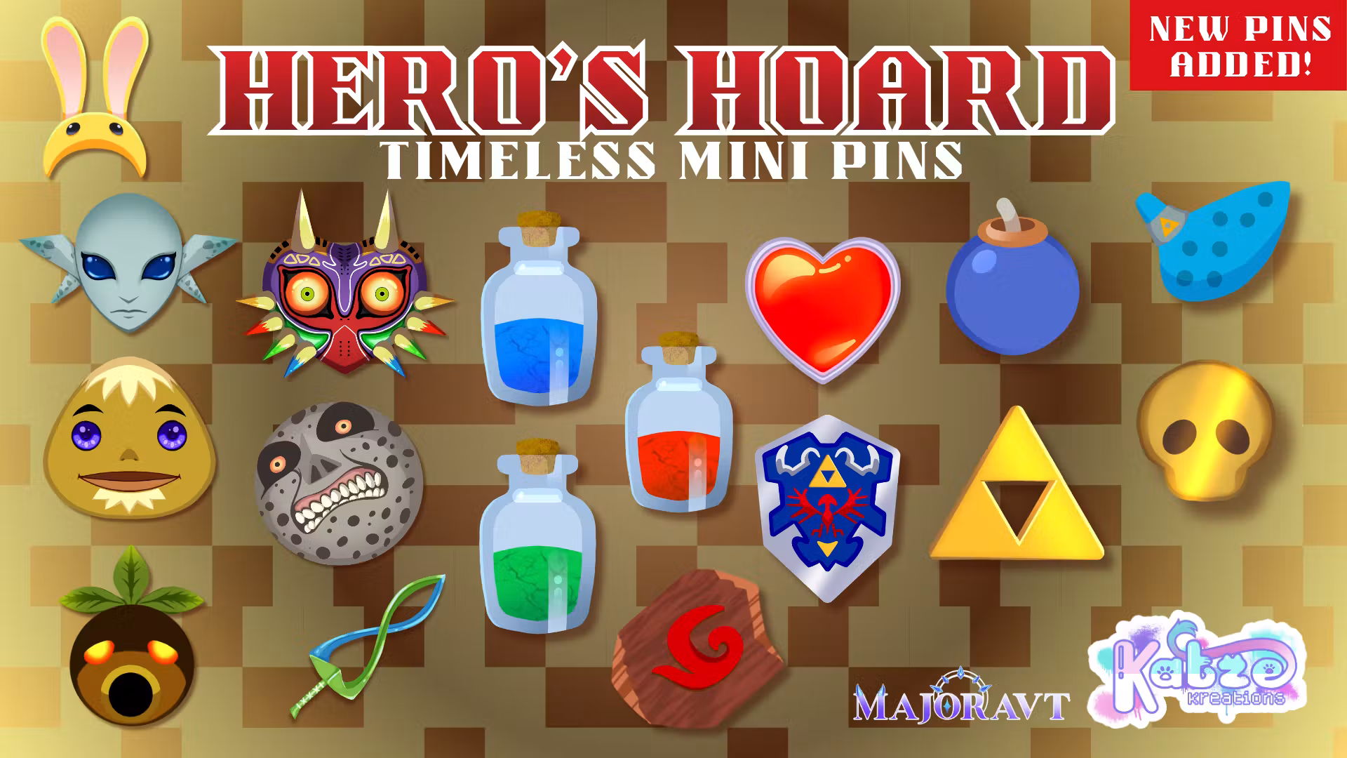 Hero’s Hoard: Timeless Mini Pins