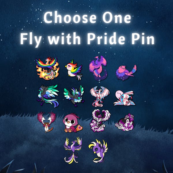 One Fly with Pride Pin