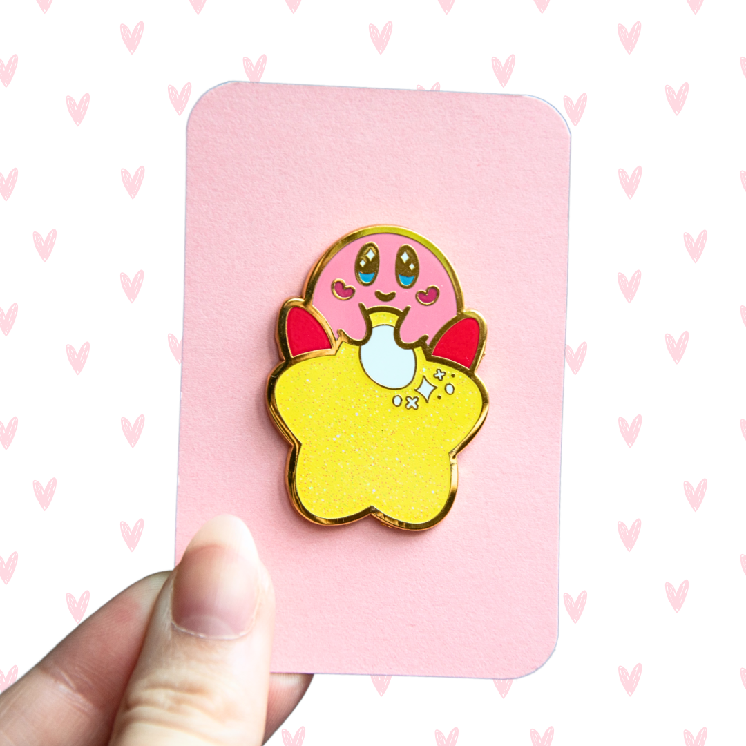 Kirbo Enamel Pin