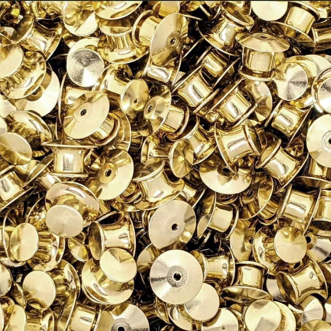 Locking pin backs  USD 1.75/CAD 2.50