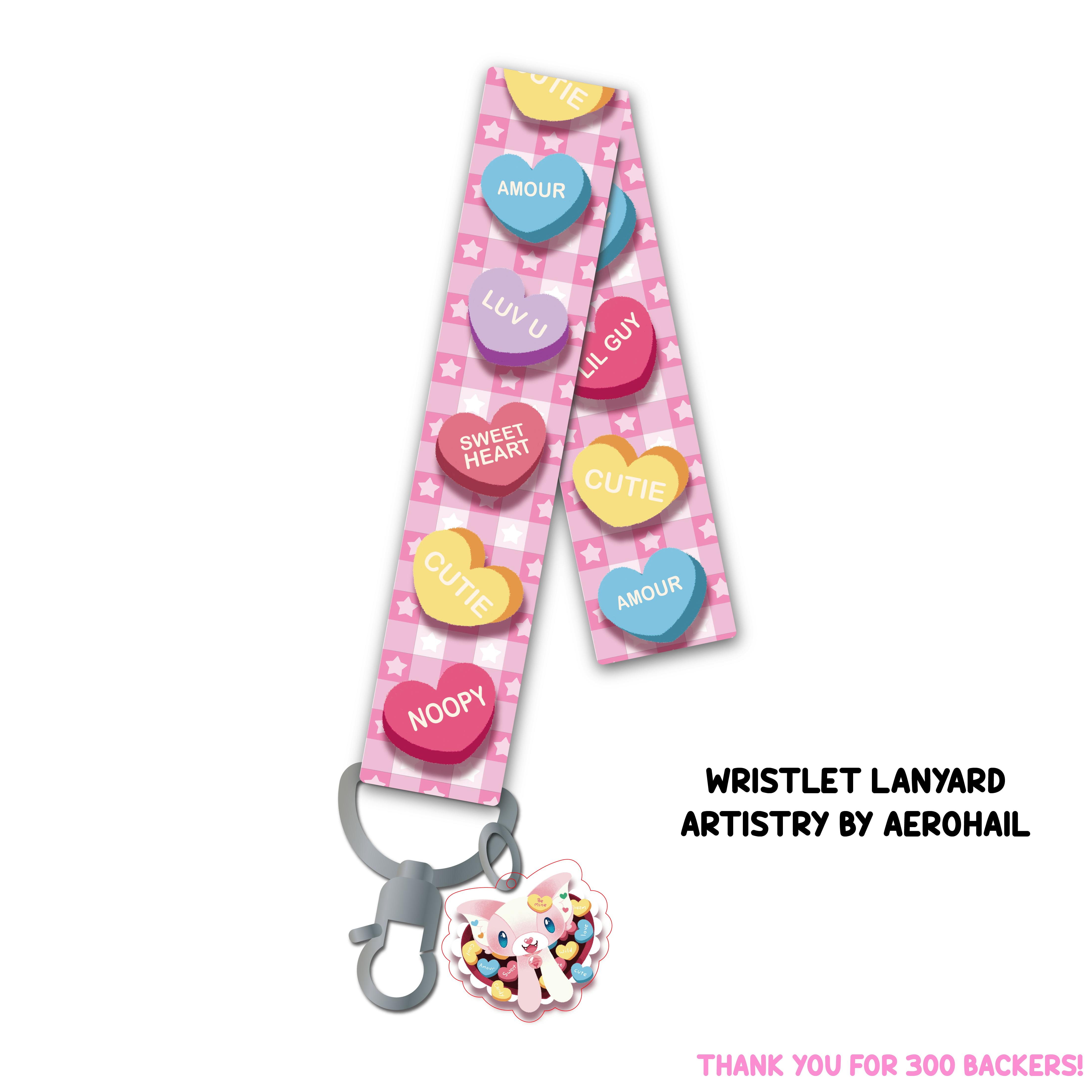 Sweet Heart Wristlet Lanyard