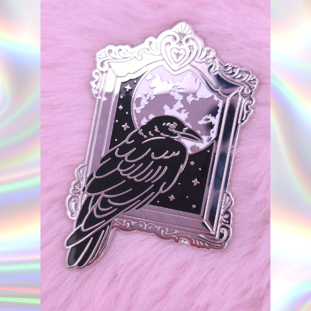Raven Enamel Pin