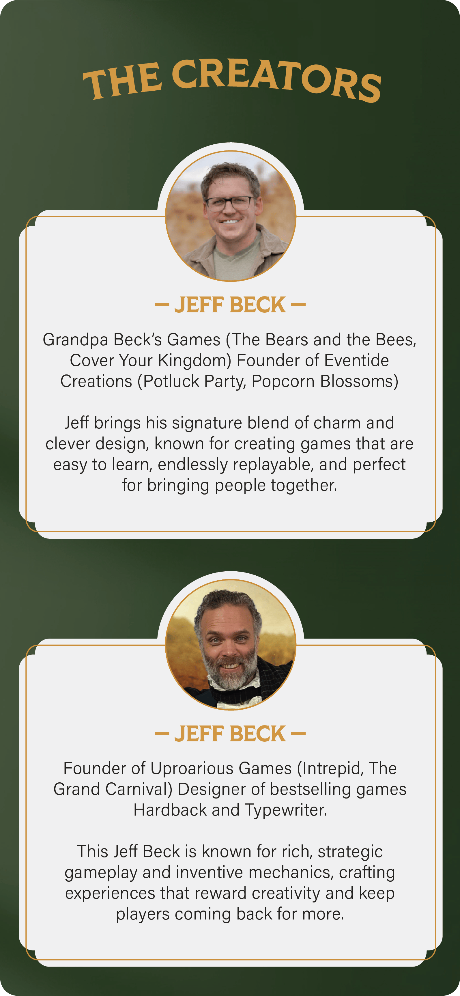 Designed by Jeff Beck and Jeff Beck