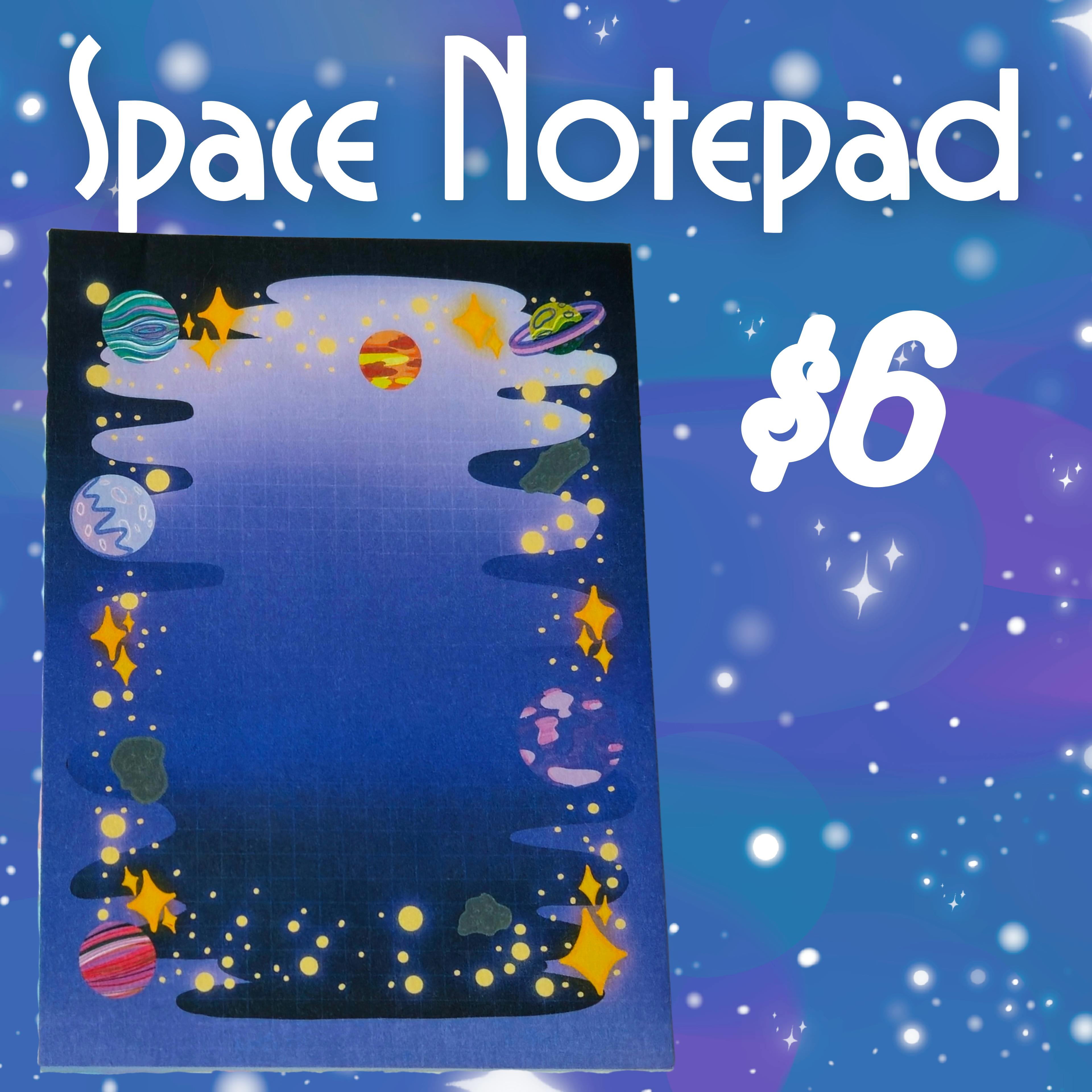 Space Themed Notepad