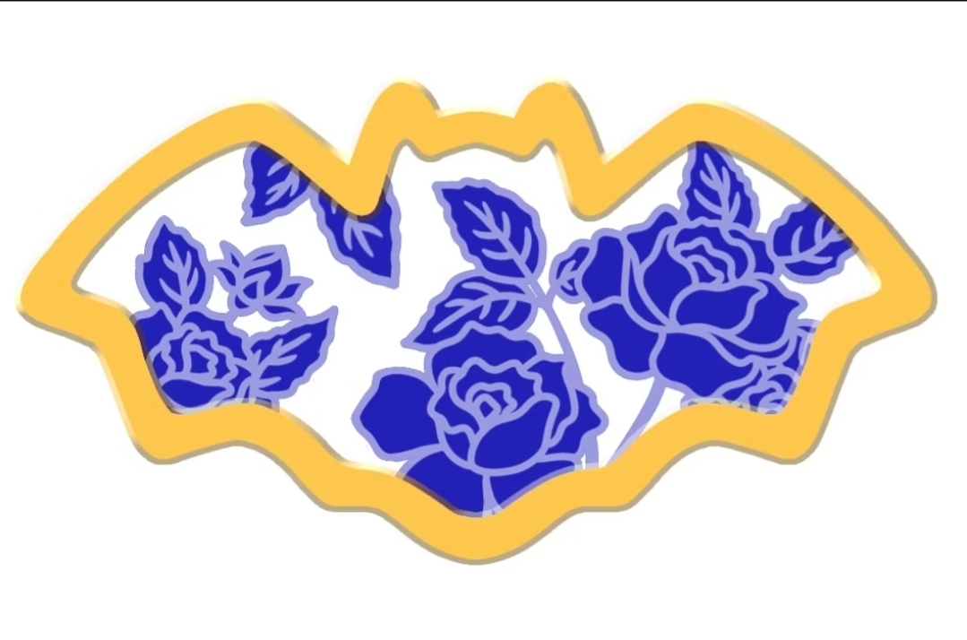 Porcelain Bat Mini Pin 