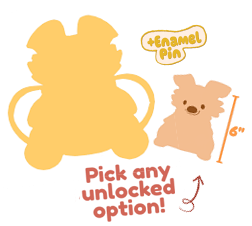 One Snug-Alongs Plush Backpack + One Enamel Pin + One BeanBud!