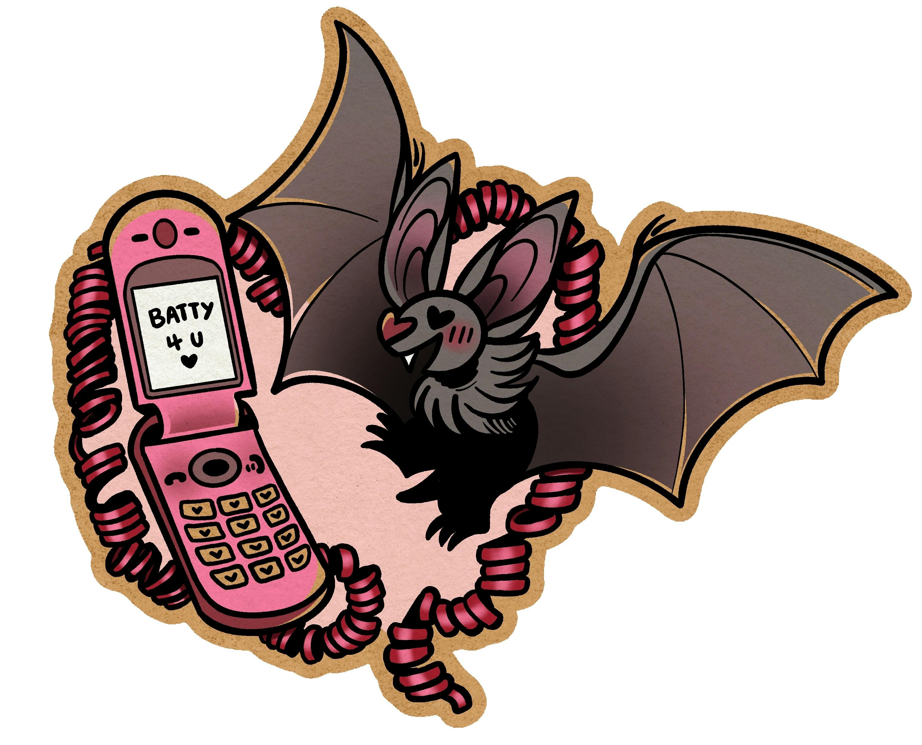 BATPACKS - Batty 4 U Kraft Paper Sticker
