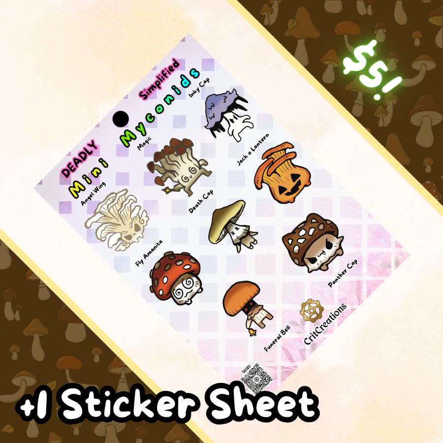 Sticker Sheet Simple: Deadly