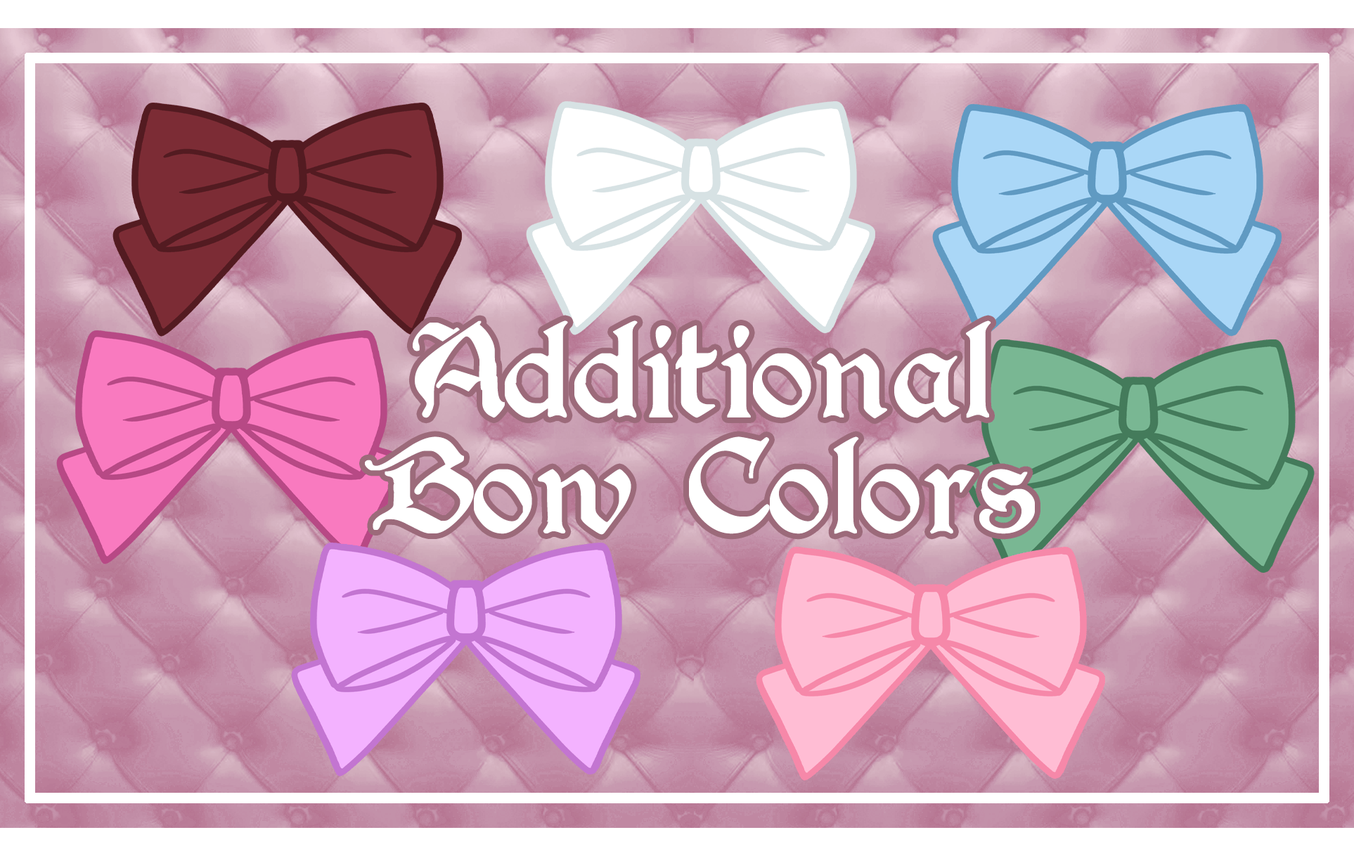 Extra Bow Colors !
