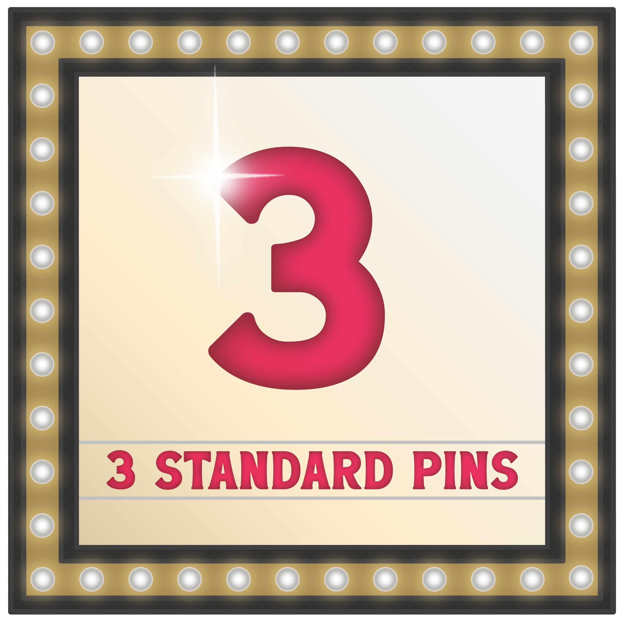 Three Standard Pins