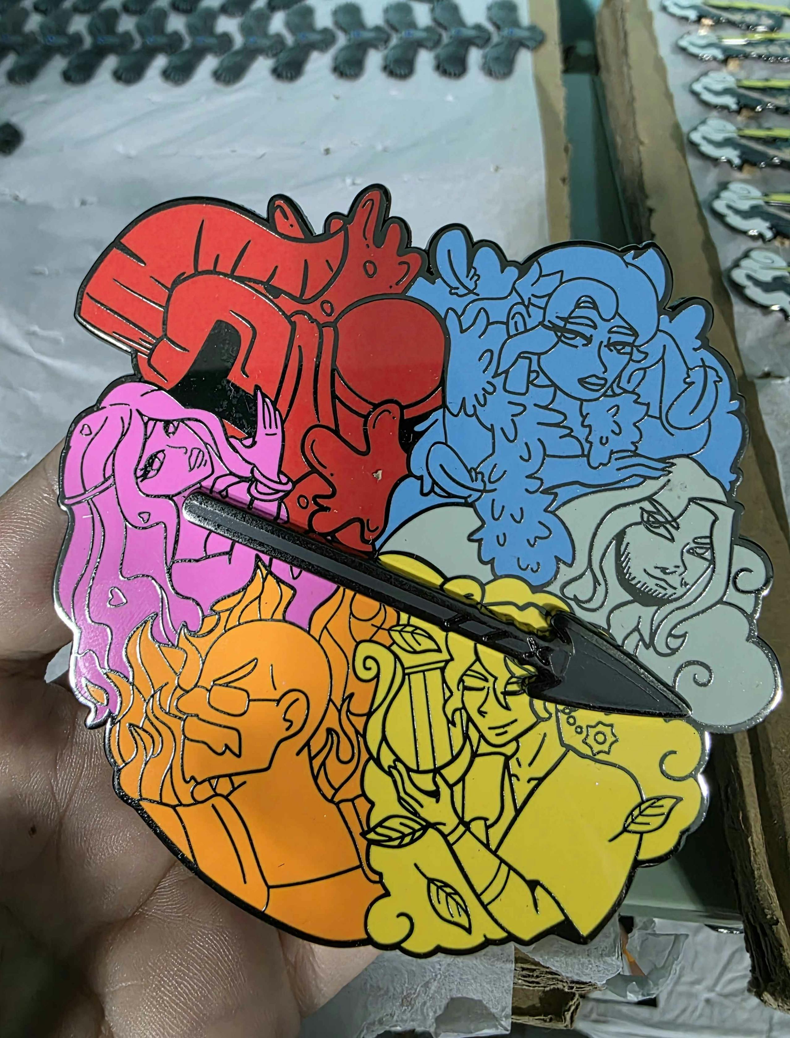 God Games Spinner Pin