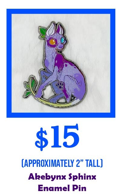 Akebynx Sphinx Enamel Pin
