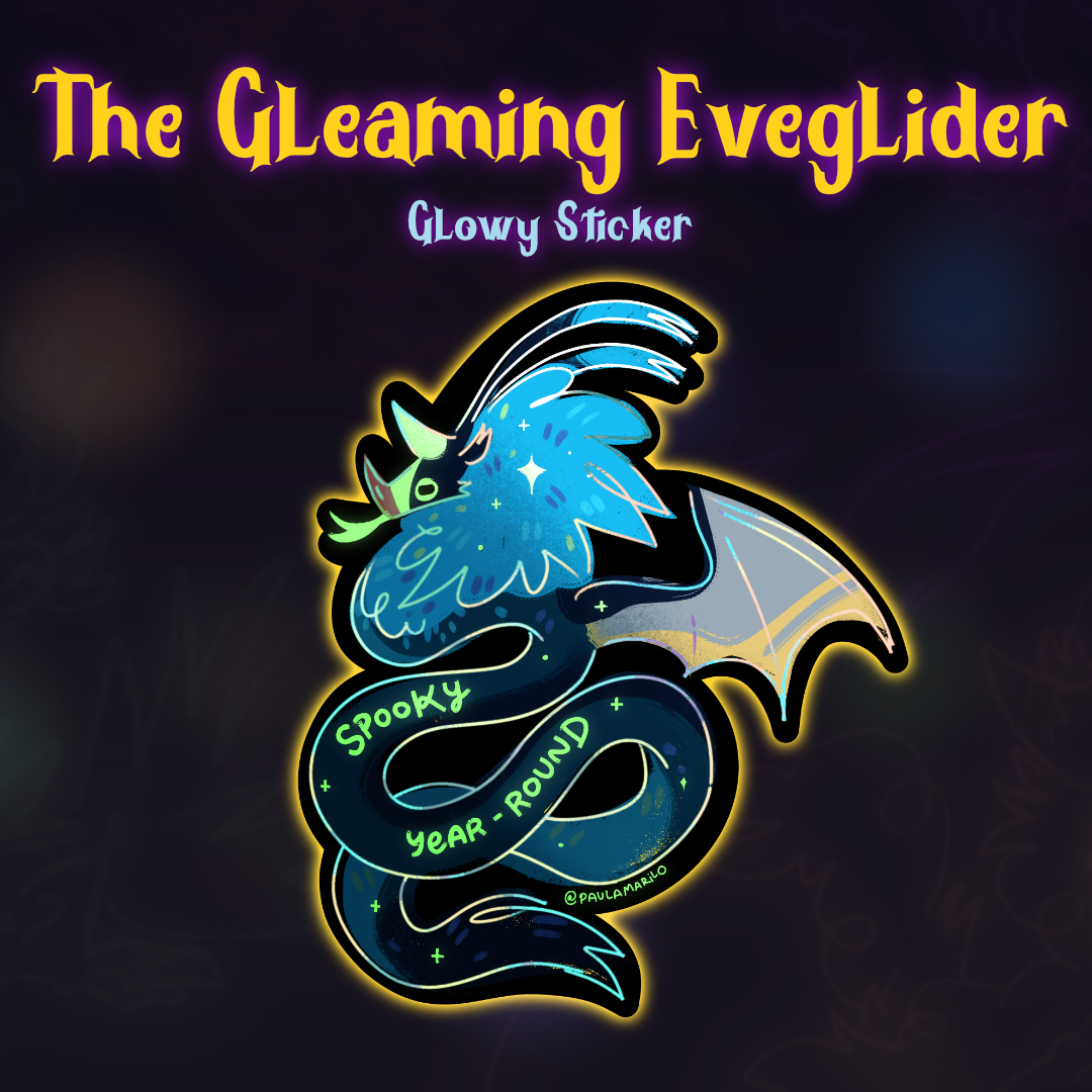 Spooky Year Round Glowy Sticker