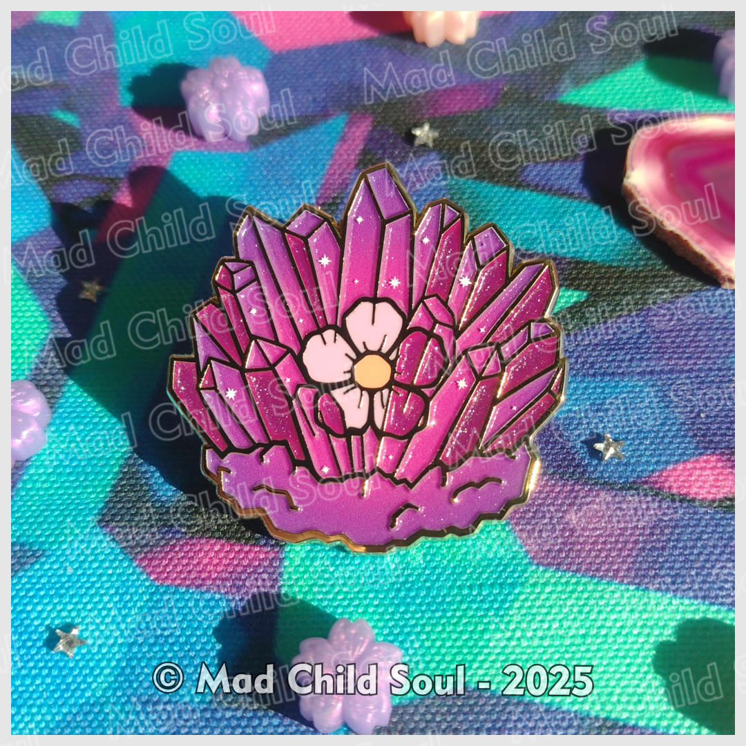  1x PIN : Crystal of Memories (pink)