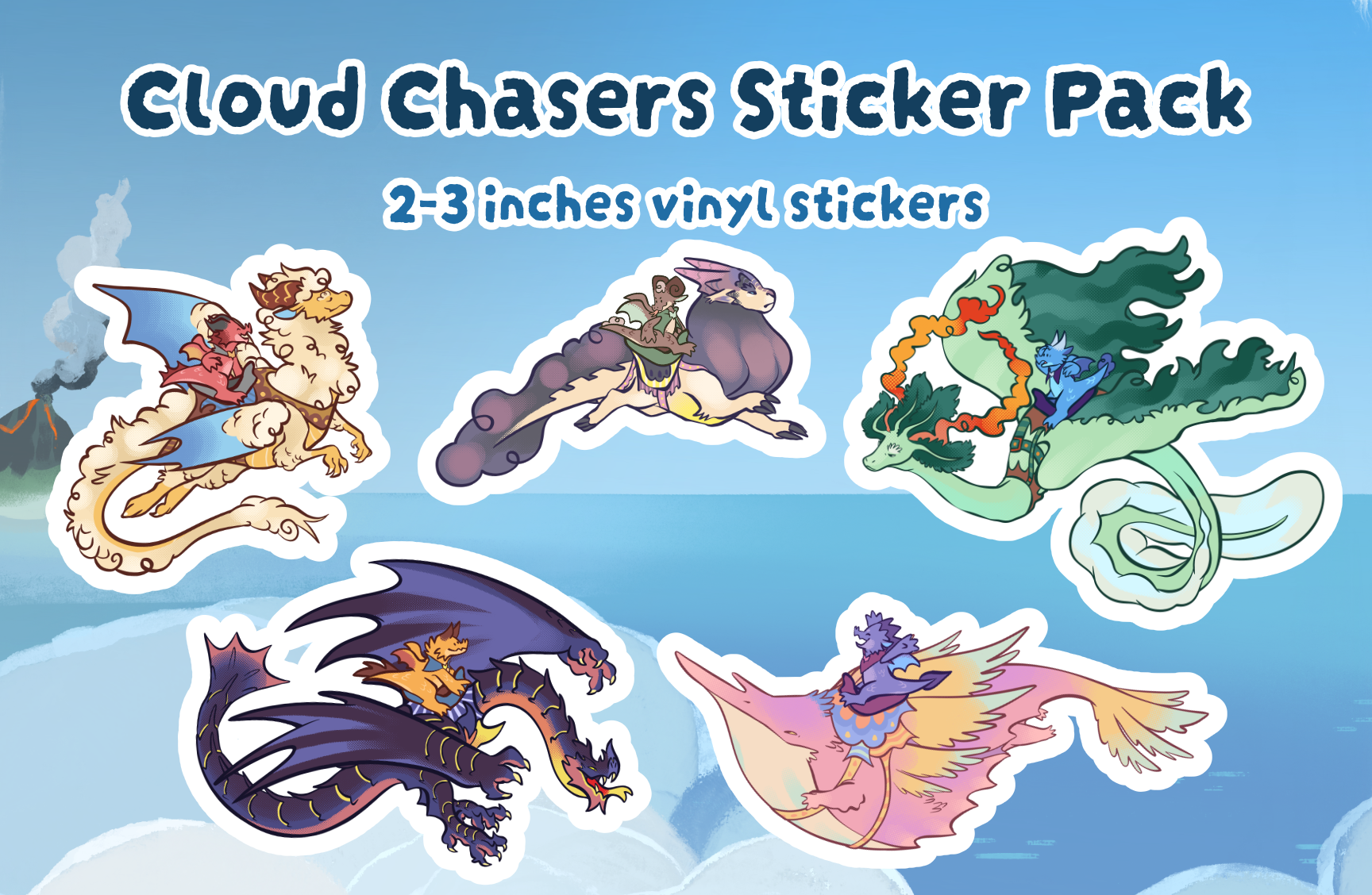 Cloud Chasers Vinyl Sticker Pack
