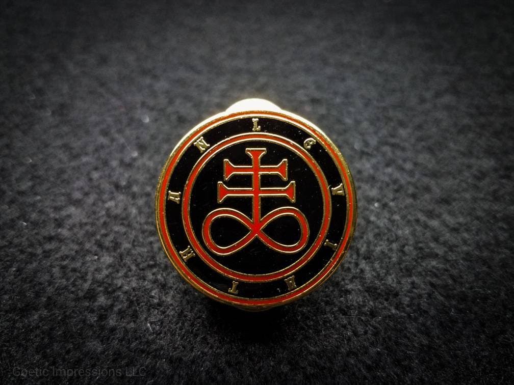 Leviathan Sigil Red Enamel Pin