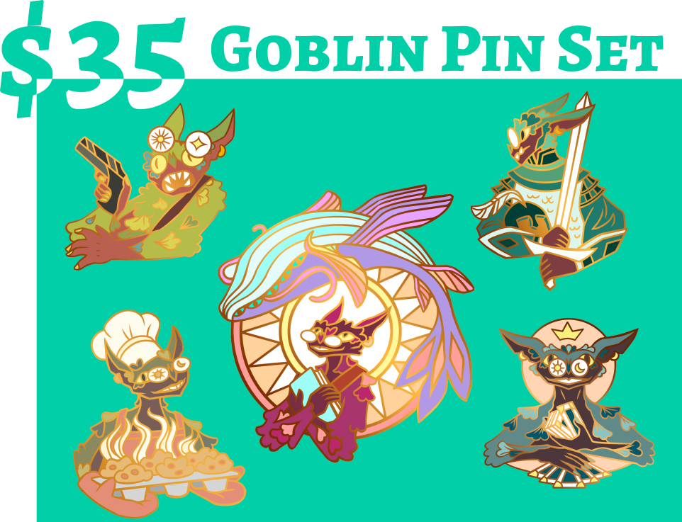 Goblin Pin Set