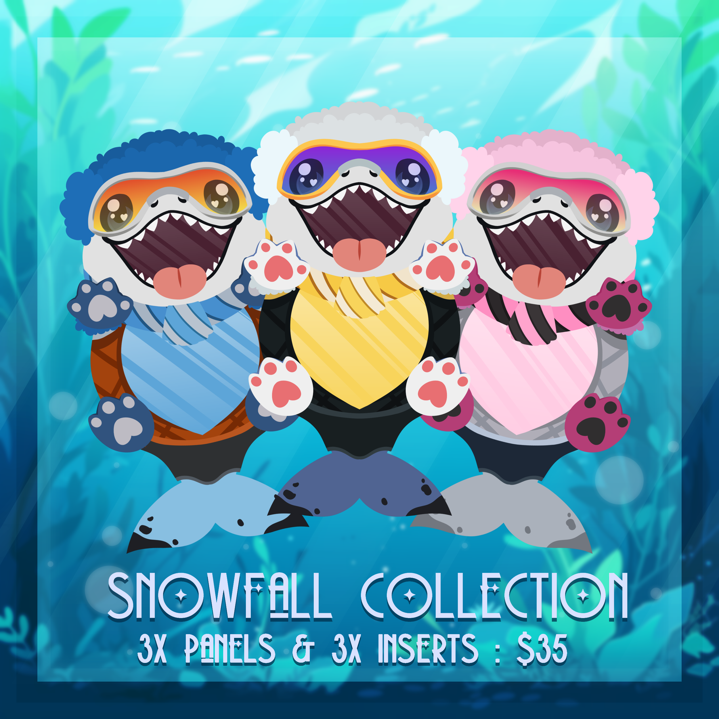 ❄️ [BUNDLE] ☃️ Snowball Collection ; 3 Panels & Inserts ! ❄️