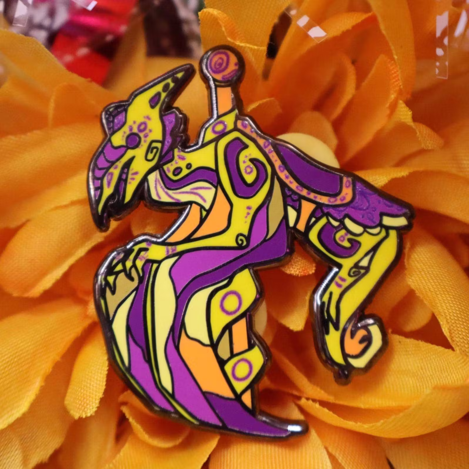 Intersex flag Van Meter visitor pin