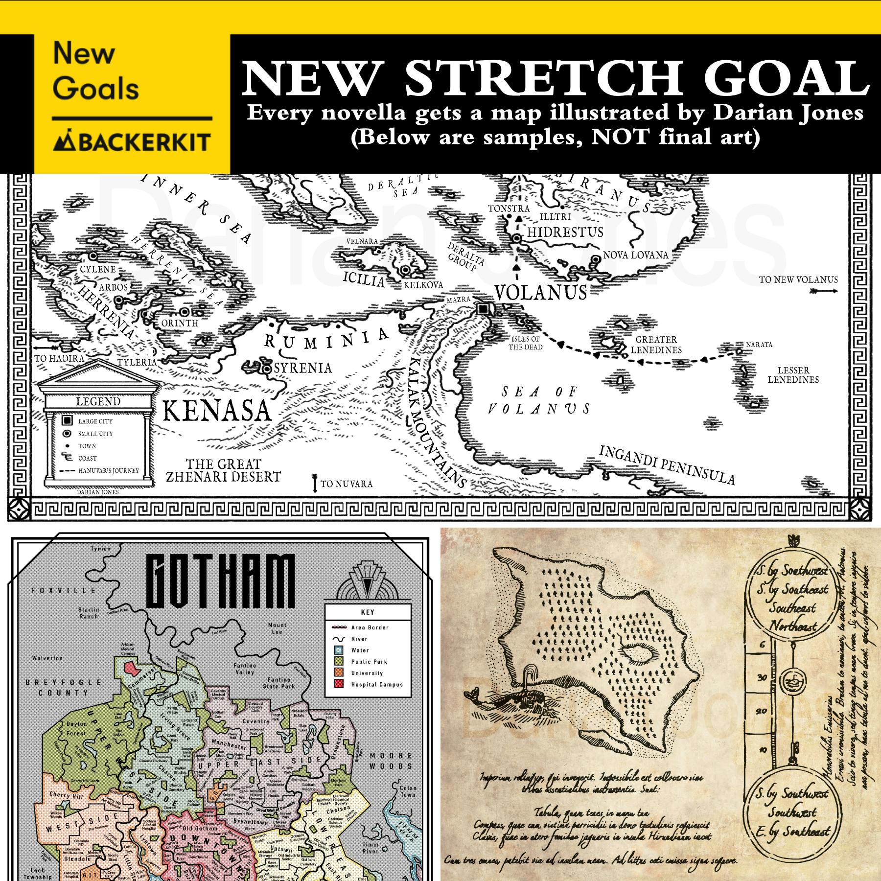  A collection of fantasy and comic book illustrated maps by Darian Jones