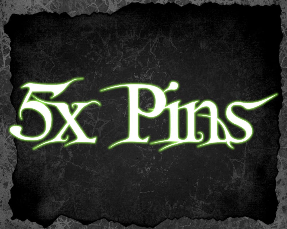 Pin : 5x Enamel Pin (Over 2cm)