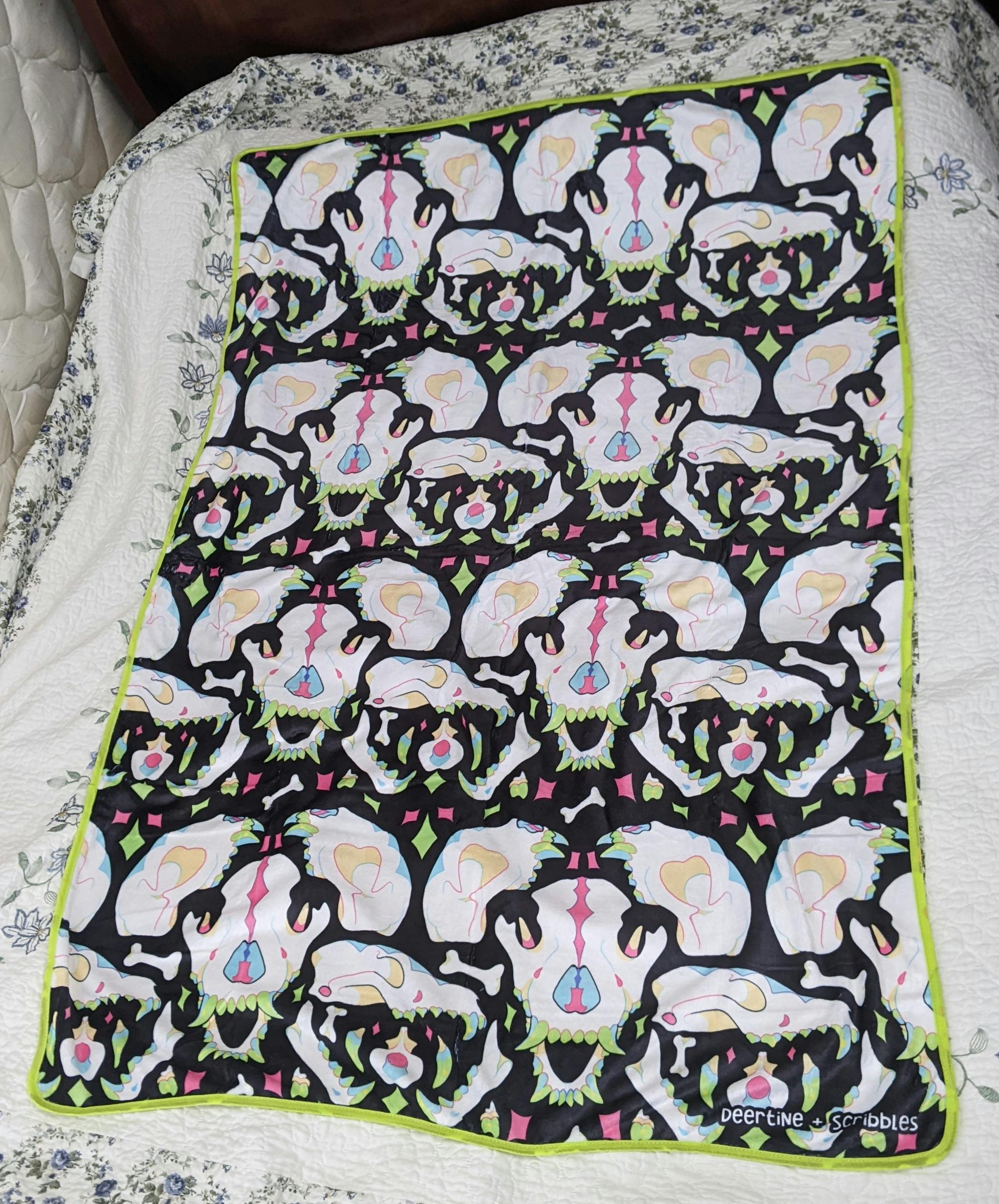 Of Bones and Fangs Blanket
