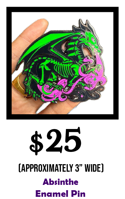 Absinthe Enamel Pin