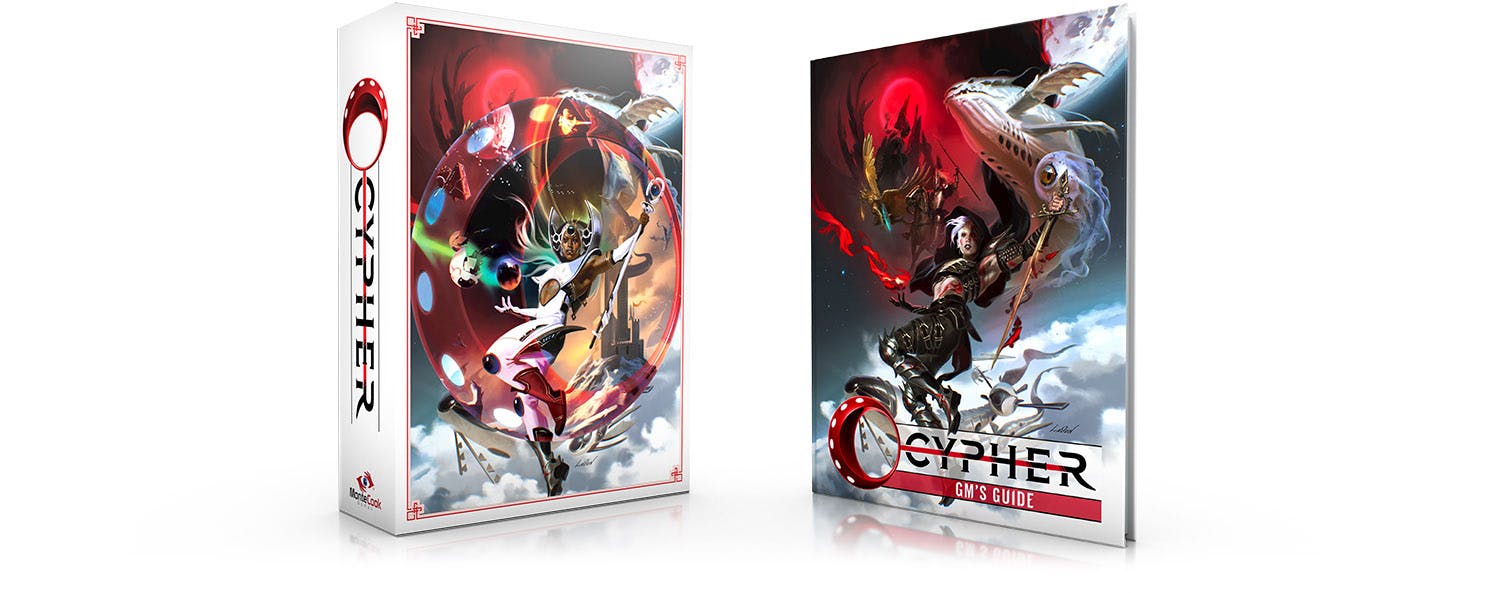 An image showing the Cypher GM's Guide and Slipcase