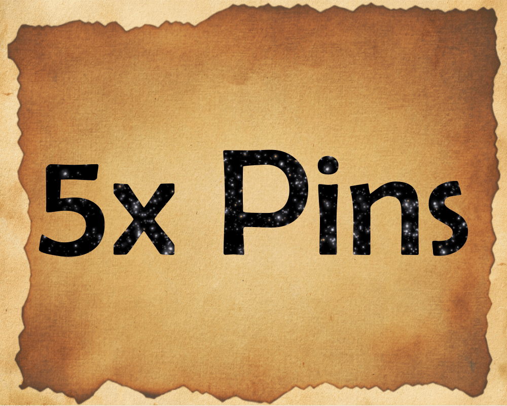 Pin : 5x Enamel Pin (Over 2cm)