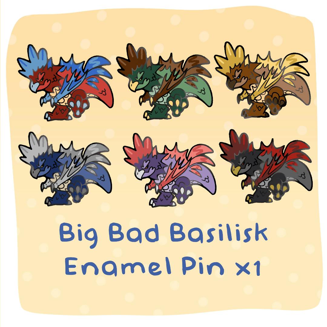 Big Bad Basilisk Enamel Pin