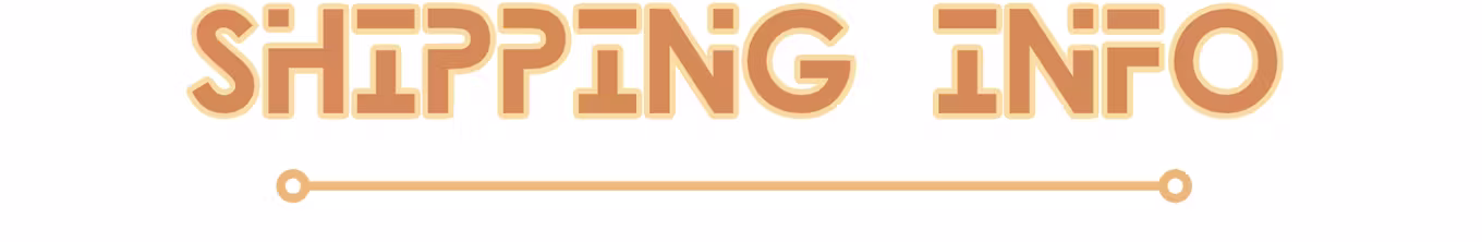 Header that says SHIPPING INFO