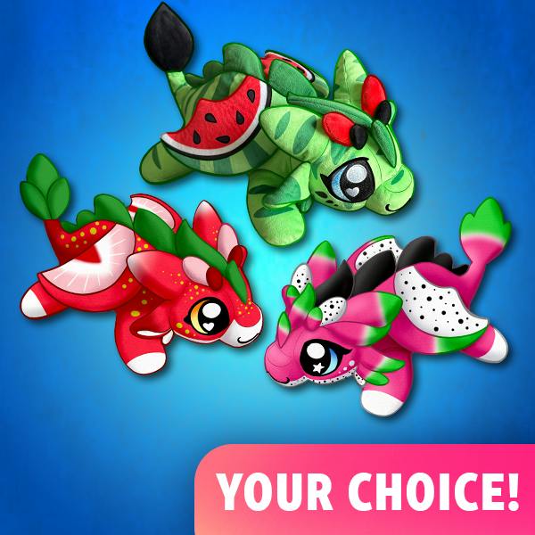 One Fruit Dragon Plushie (YOUR CHOICE)
