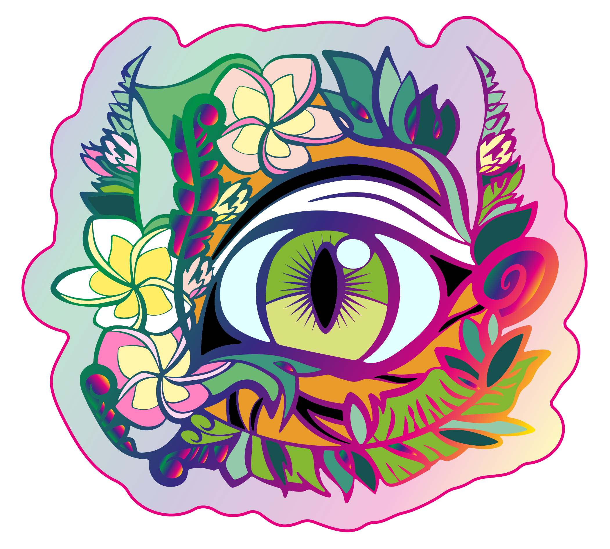 Tiger's Eye - Holo Sticker (3")