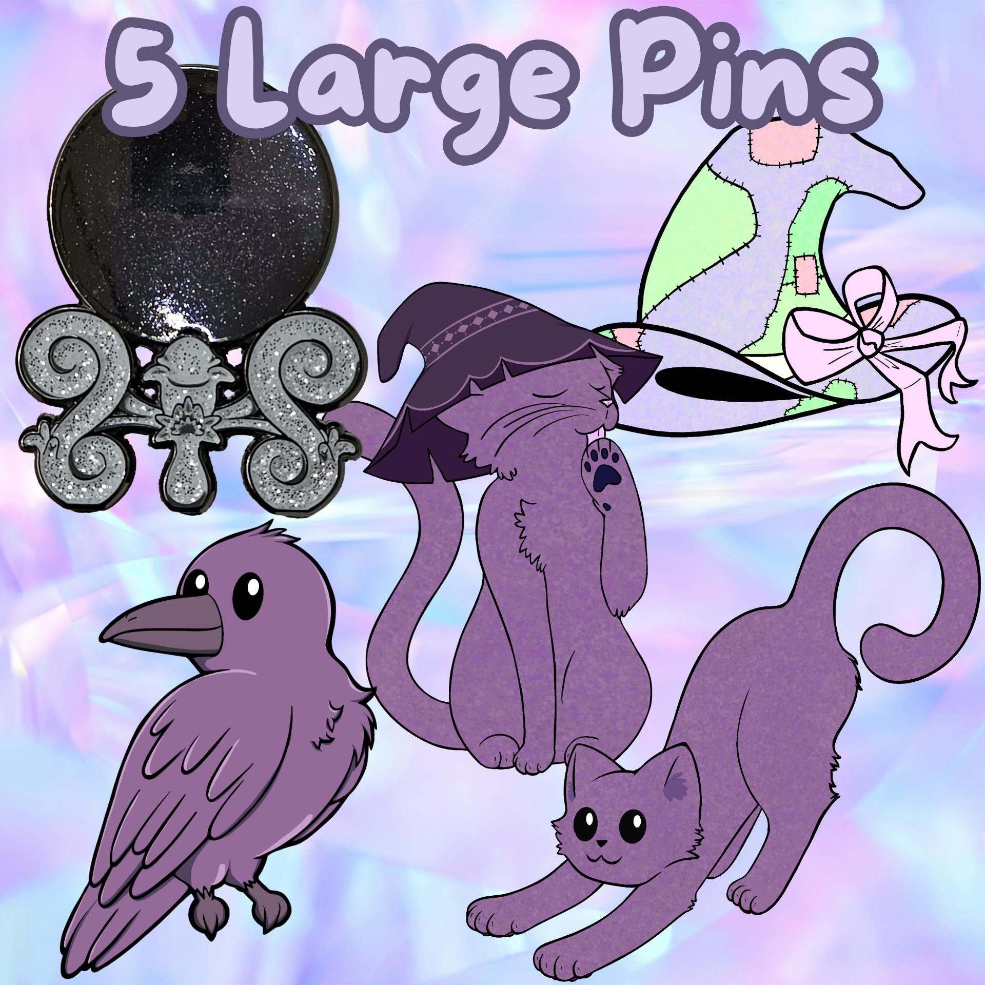 5 Large Pins