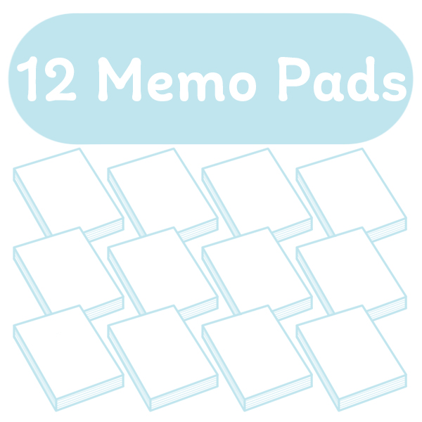 12 Memo Pads