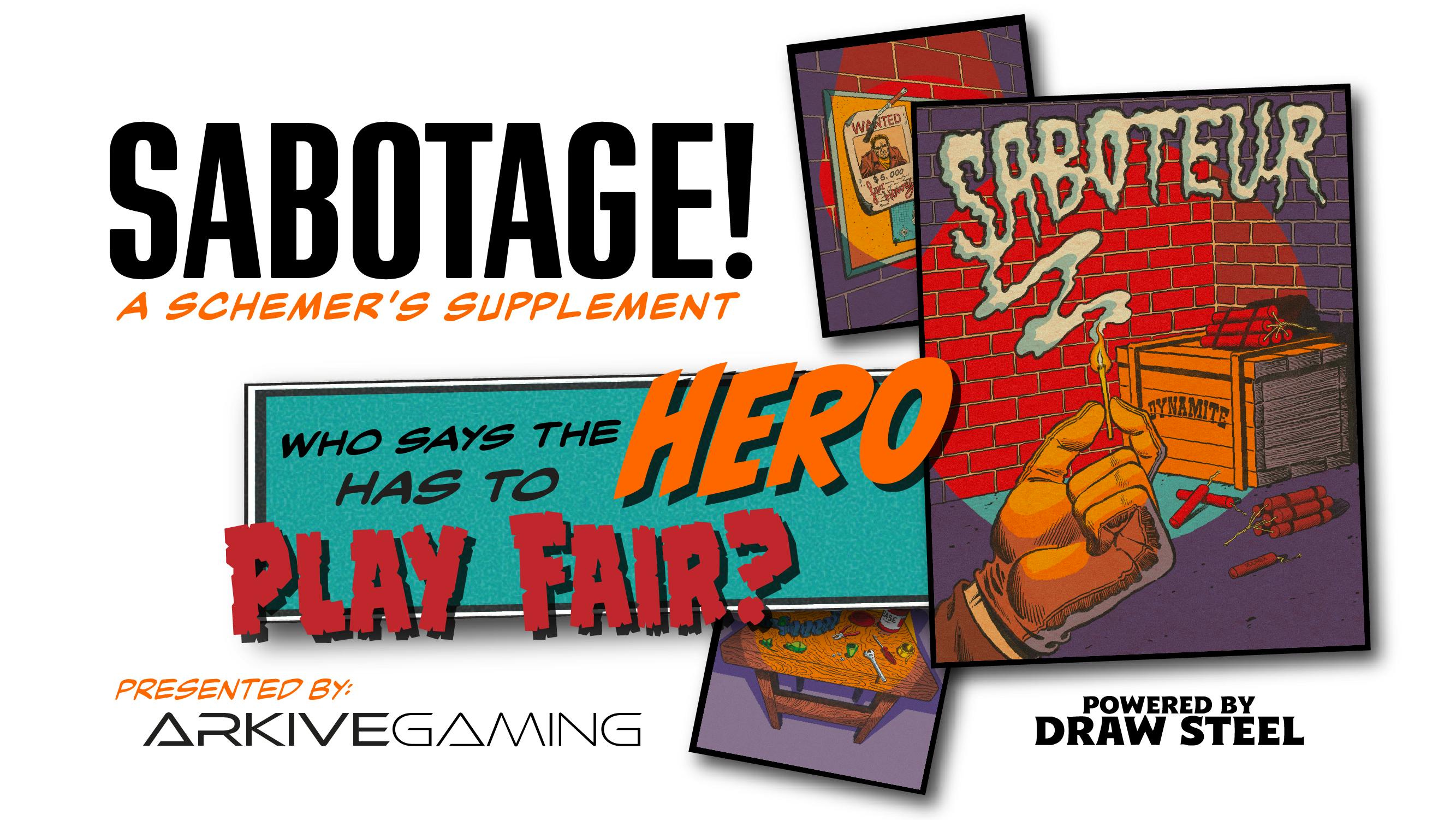 Sabotage! - A Schemer's Supplement for Draw Steel