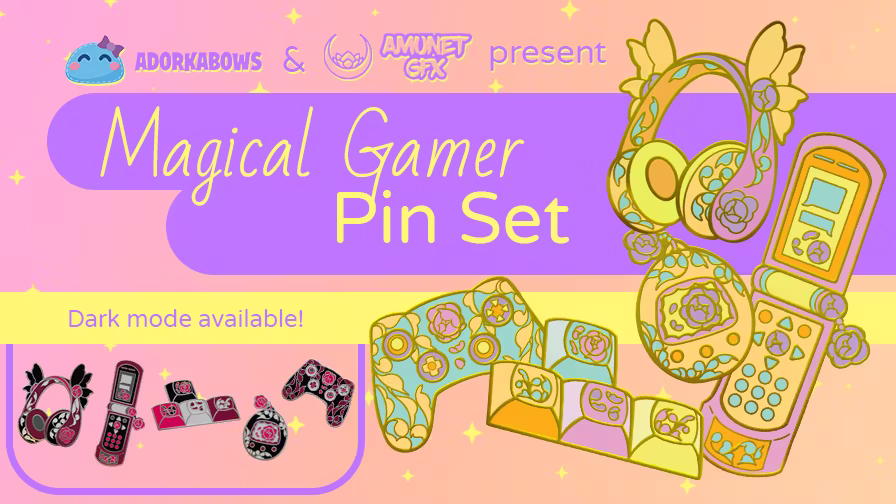 Magical Gamer Pin Set
