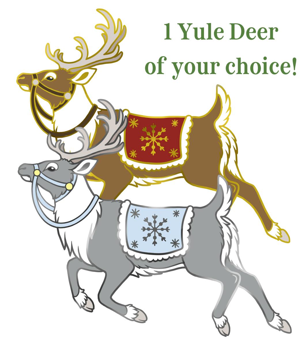 Yule Deer Pin