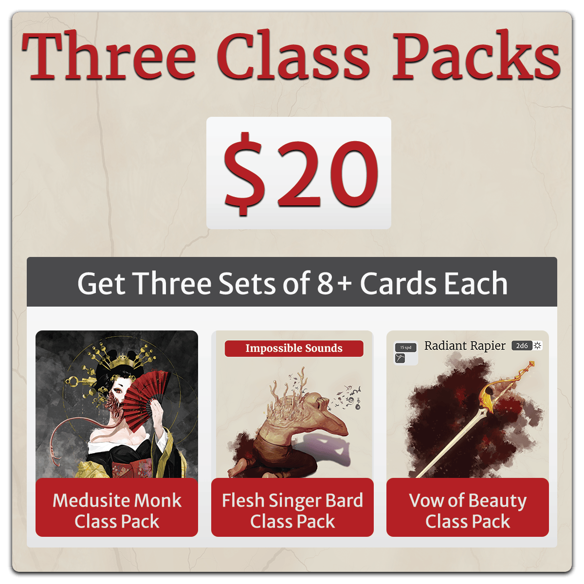 All Three Class Packs