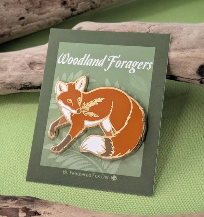 Rosemary Fox Pin