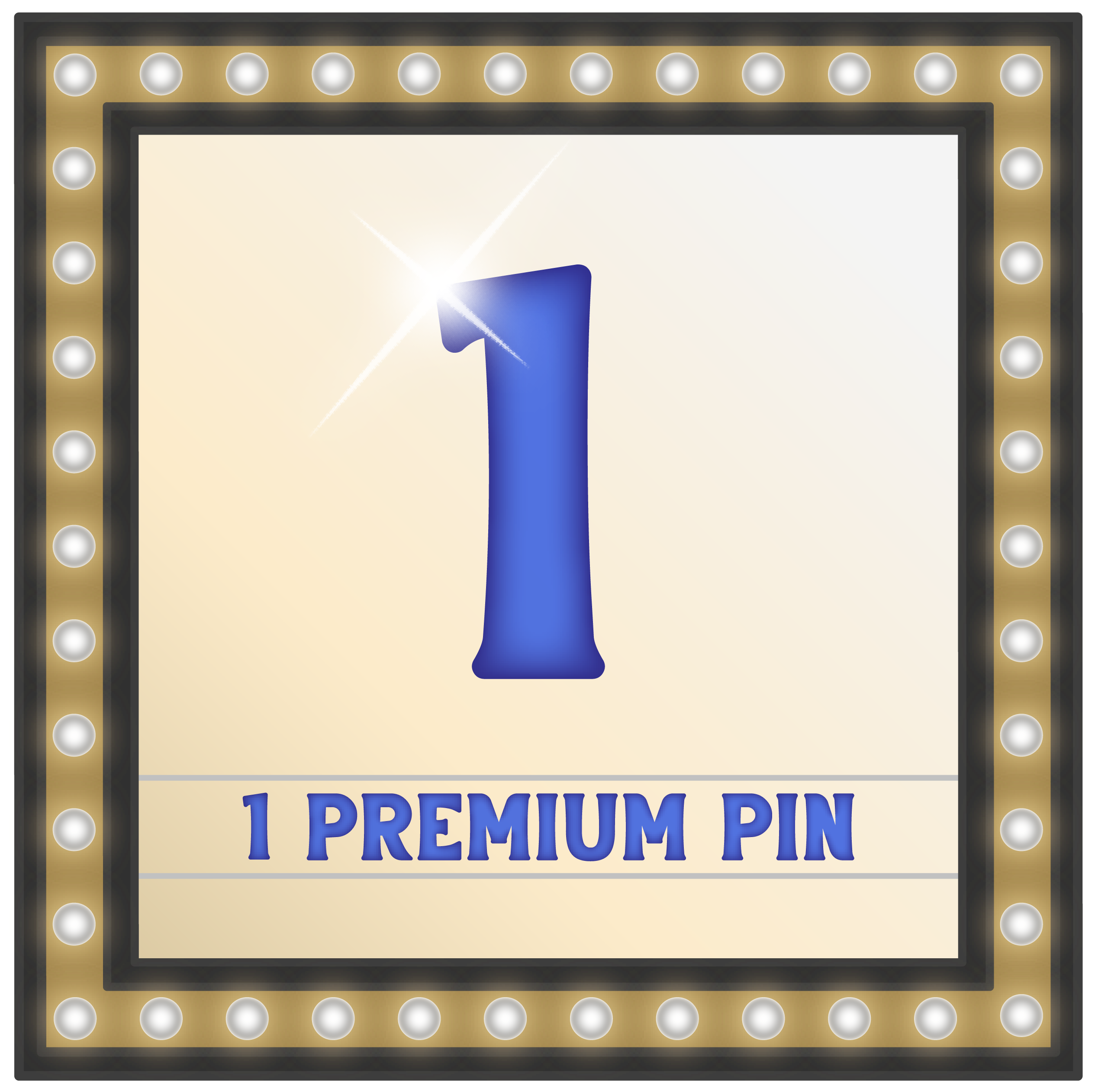 One Additional Premium Pin