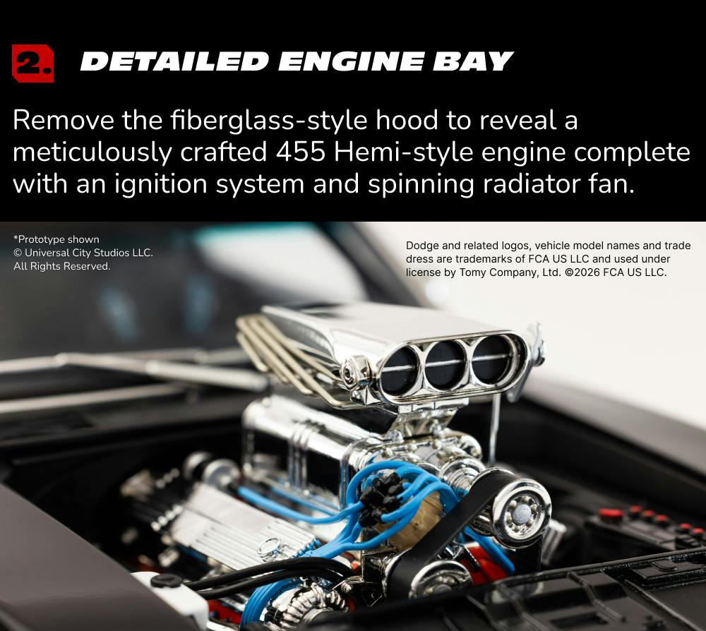 Detailed engine bay