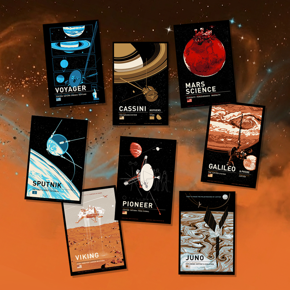 Historic Robotic Spacecraft Standard 8x10 Giclée Prints