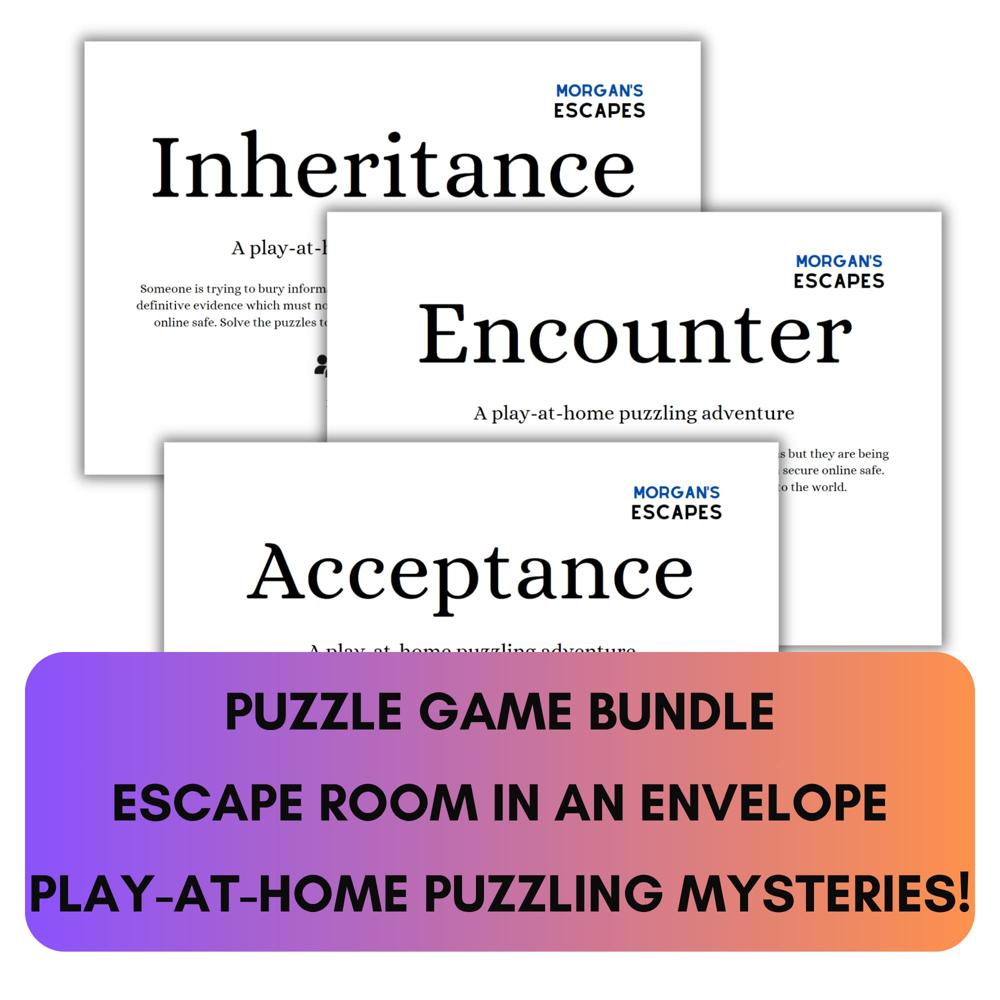 Offer 3 - Puzzle Game Bundle - Acceptance, Encounter and Inheritance