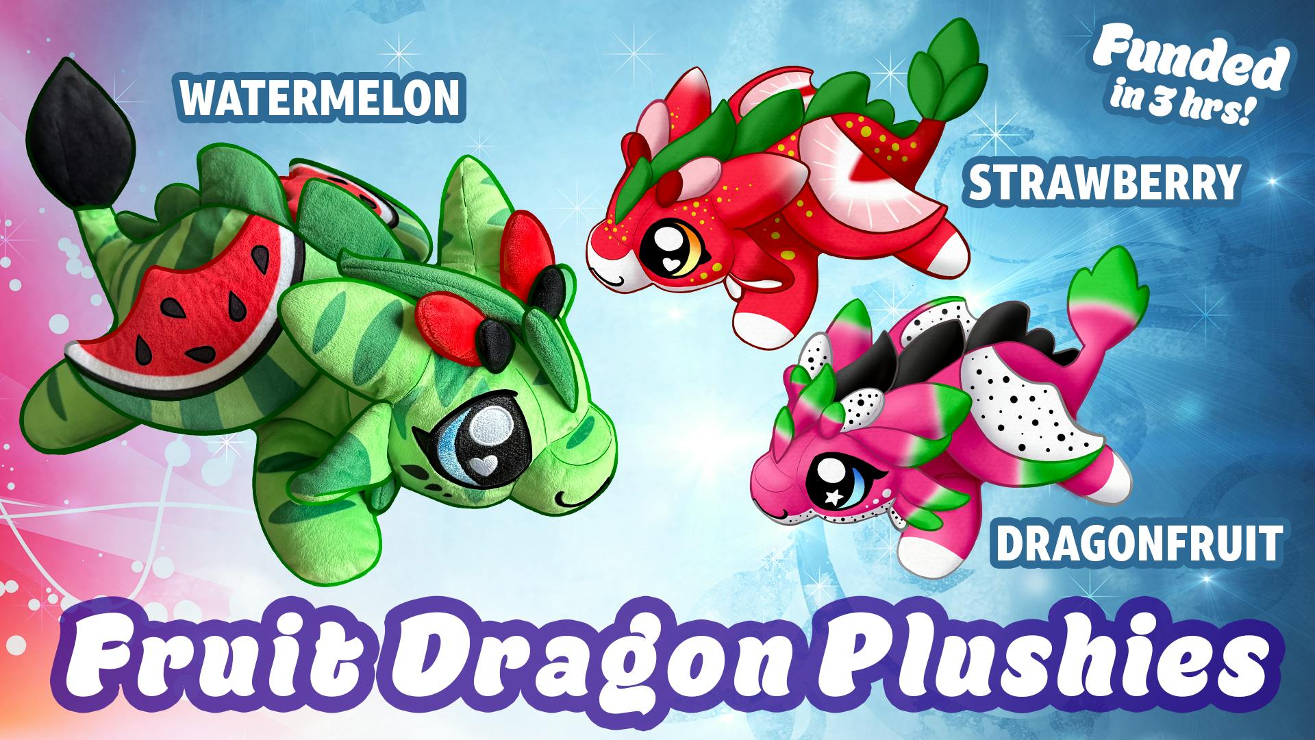 Fruit Dragon Plushies