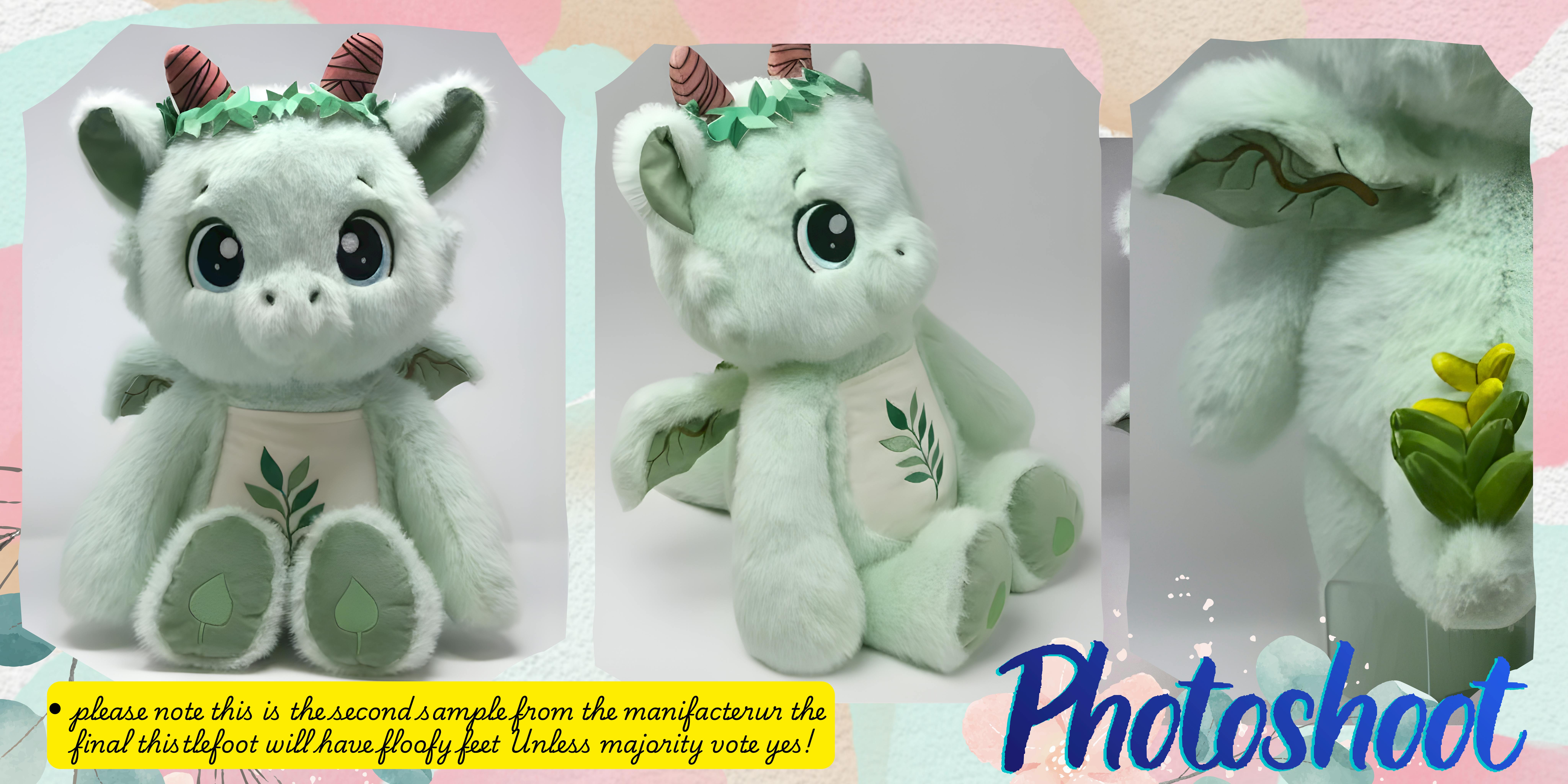 Walking leaves embroidery mochi feets